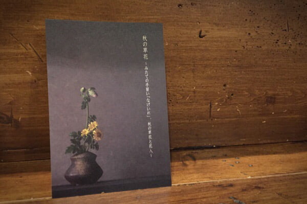 10/3(土)〜 お花の教室、秋の草花や花入の販売：暮らし用品