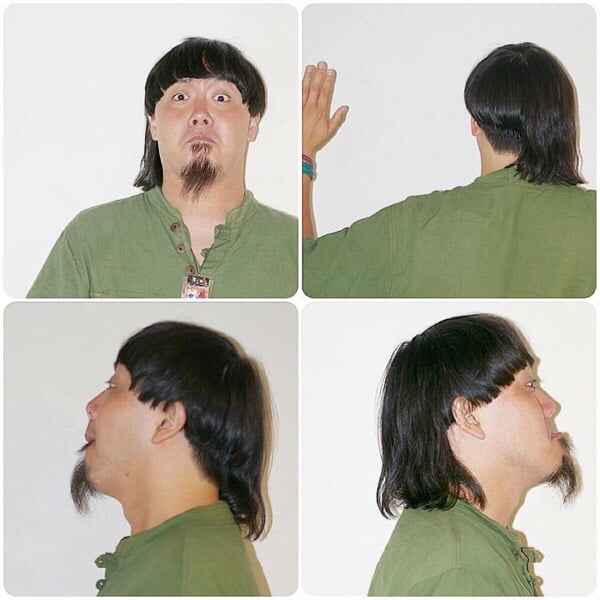 犯罪者のような写真
