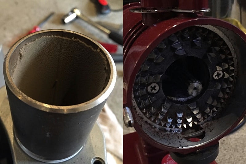 焙煎機とミルの掃除も…