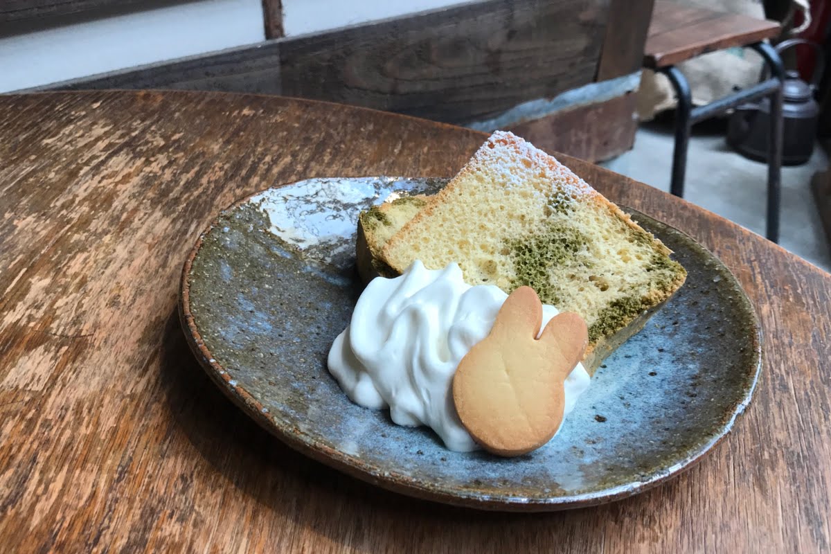 シフォンケーキが「抹茶ときなこ」に変更になりました