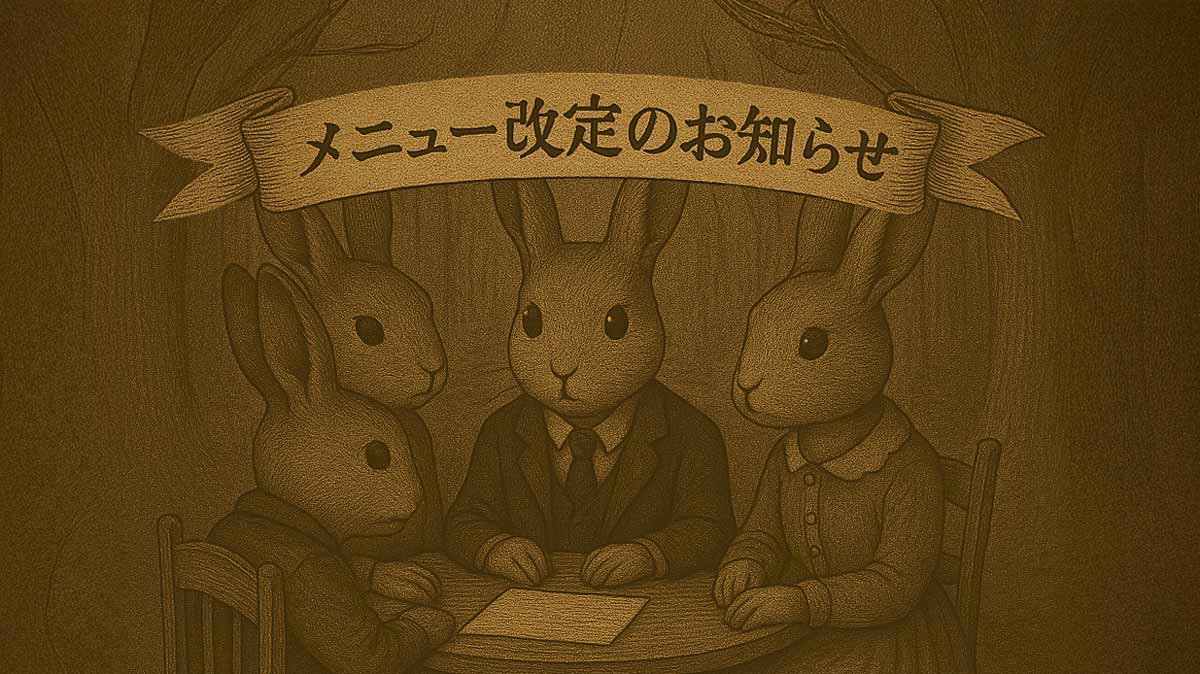 【お知らせ】2025年5月15日からメニューの改訂をします